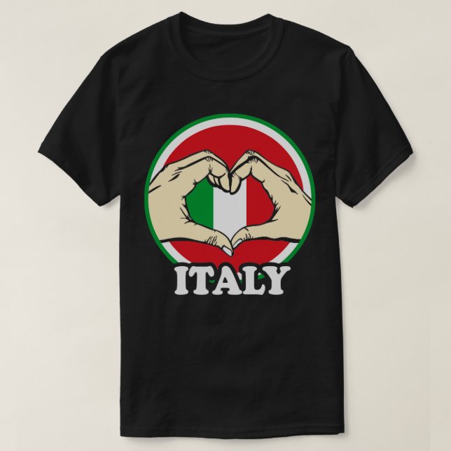 Camiseta Amo Italia1 (Diseño del anverso)