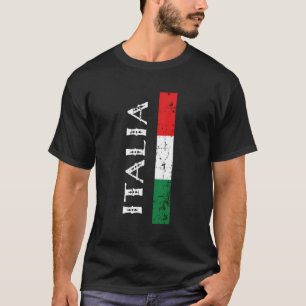 Camiseta Amo Italia Bandera Patrimonio Italiano