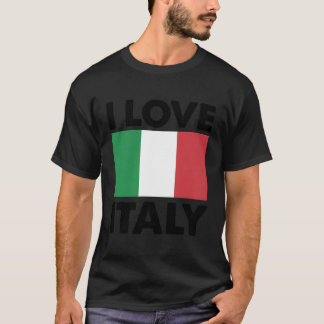 Camiseta Amo Italia Corazón Italia Viaje Familiar Italia Fl