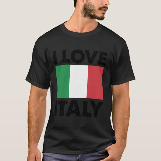 Camiseta Amo Italia Corazón Italia Viaje Familiar Italia Fl (Anverso)