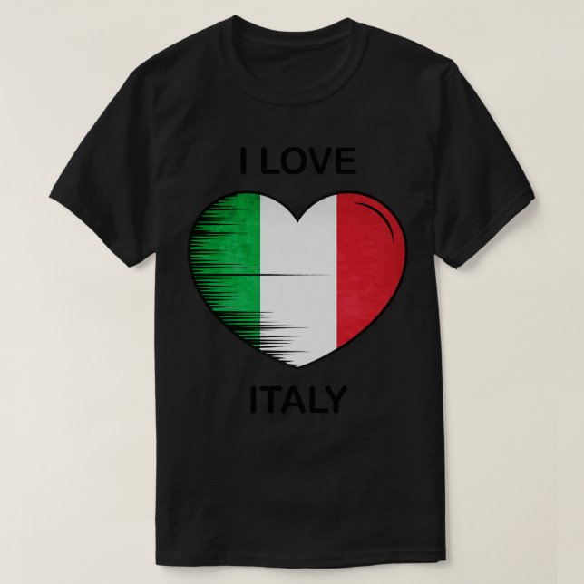 Camiseta Amo Italia Mi Hogar Mi País 2 (Diseño del anverso)