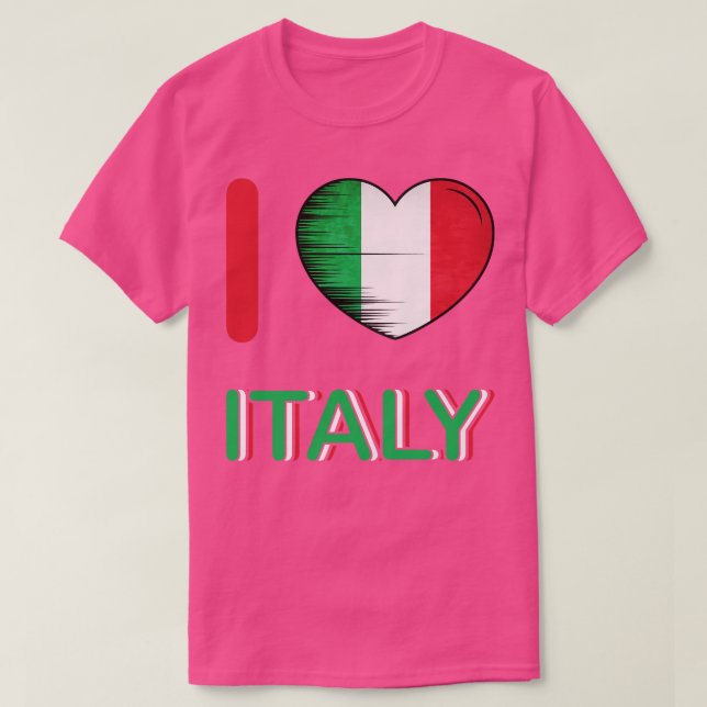 Camiseta Amo Italia Mi hogar Mi país 3 (Diseño del anverso)