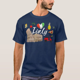 Camiseta Amo Italia y todo el regalo de la cultura italiana