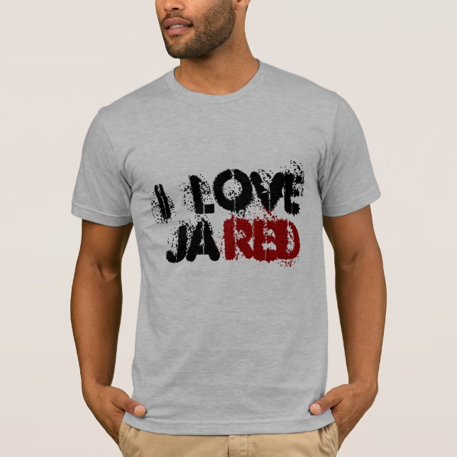Camiseta amo, ja, rojo (Anverso)