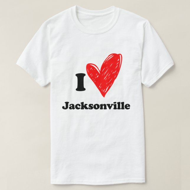 Camiseta Amo Jacksonville (Diseño del anverso)