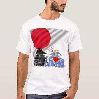 Camiseta Amo Japón – Espíritu del Sol Naciente