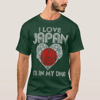 Camiseta Amo Japón, está en mi ADN para los japoneses