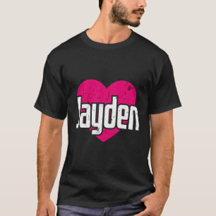 Camiseta Amo Jayden Cute Nombre Yo Corazón Jayden