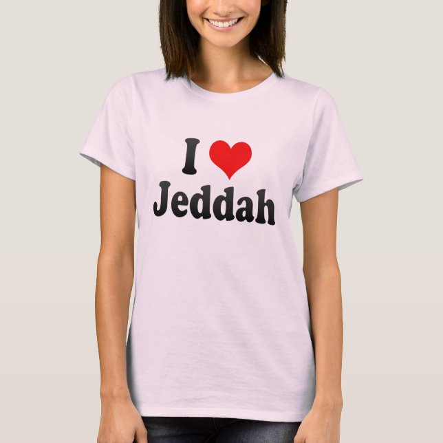 Camiseta Amo Jedda, la Arabia Saudita (Anverso)