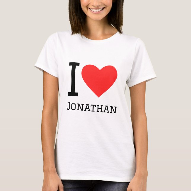 Camiseta Amo jonathan (Anverso)