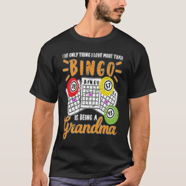 Camiseta Amo juego de bingo Abuela (Anverso)