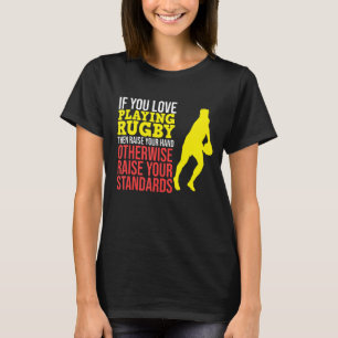 Camiseta Amo Jugando Rugby Jugador Deportivo entrenador Gra