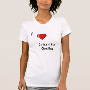 Camiseta Amo juiced encima de gorilas
