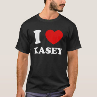 Camiseta Amo Kasey I Heart Kasey Funny Kasey