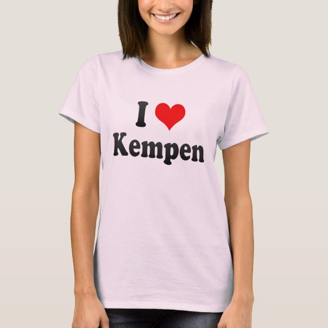 Camiseta Amo Kempen, Alemania. Ich Liebe Kempen, Alemania (Anverso)