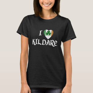 Camiseta Amo Kildare Irlanda Eire Flag Heart Shamrock Ir