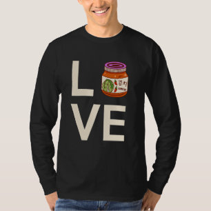 Camiseta AMO Kimchi, Verdura Fermentada Picante, Comida Cor
