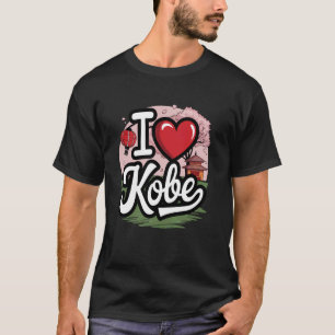 Camiseta Amo Kobe Japón Sakura Flor de Cerezo Japonesa T