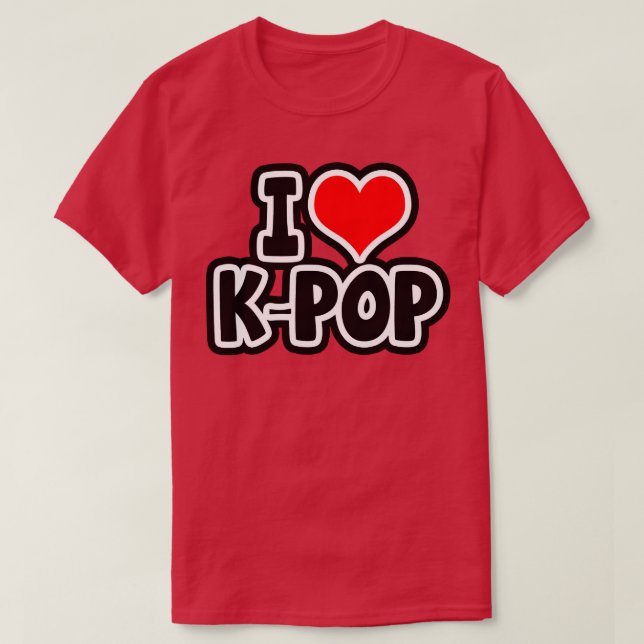 Camiseta Amo KPop (Diseño del anverso)