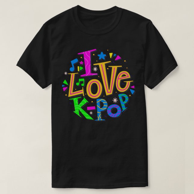 Camiseta Amo KPop (Diseño del anverso)