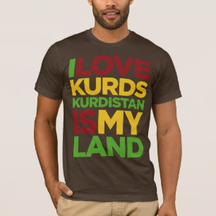 Camiseta Amo Kurds y el Kurdistan