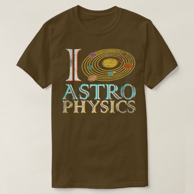 Camiseta Amo la astrofísica (Diseño del anverso)