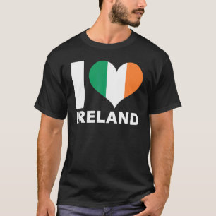 Camiseta Amo la bandera cardíaca de Irlanda Irlanda Irlanda