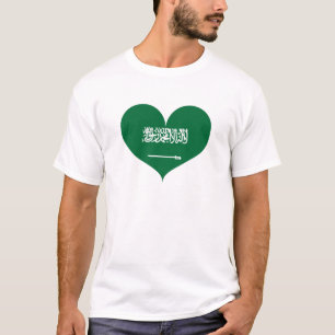 Camiseta Amo la bandera de Arabia Saudita