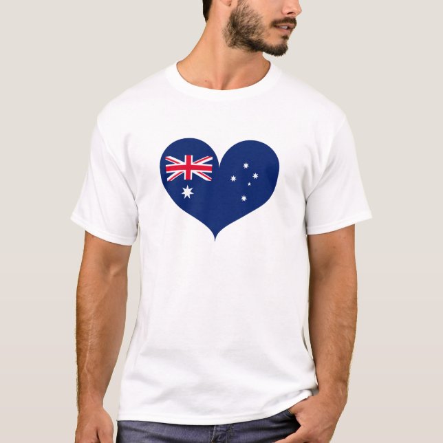 Camiseta Amo la bandera de Australia (Anverso)