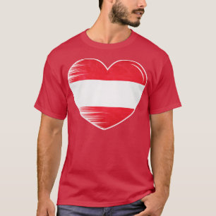 Camiseta Amo la bandera de Austria Mi hogar Mi país 1