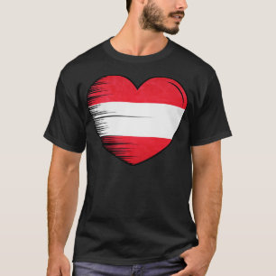 Camiseta Amo la bandera de Austria Mi hogar Mi país 12