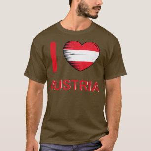 Camiseta Amo la bandera de Austria Mi hogar Mi país 2