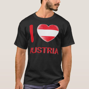 Camiseta Amo la bandera de Austria Mi hogar Mi país 5