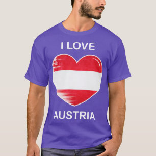 Camiseta Amo la bandera de Austria Mi hogar Mi país 6