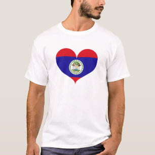 Camiseta Amo la bandera de Belice