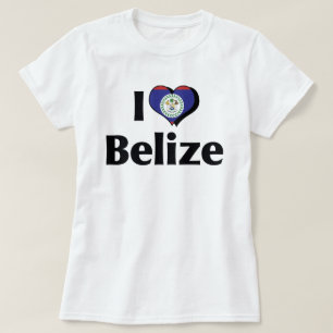 Camiseta Amo la bandera de Belice