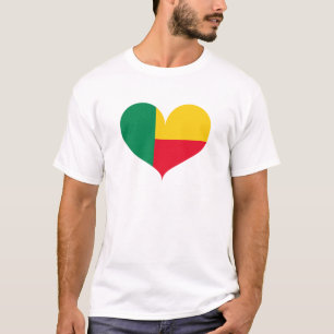 Camiseta Amo la bandera de Benín