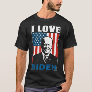 Camiseta Amo la Bandera de Biden Pro Presidente Joe Biden A