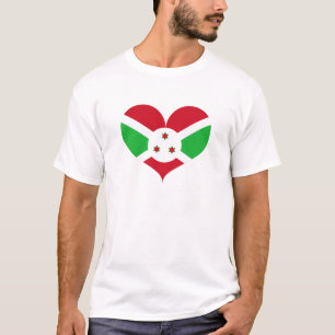 Camiseta Amo la bandera de Burundi