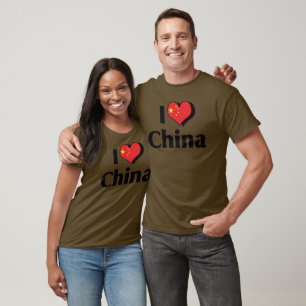 Camiseta Amo la bandera de China