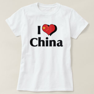 Camiseta Amo la bandera de China