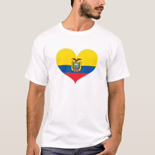Camiseta Amo la bandera de Ecuador