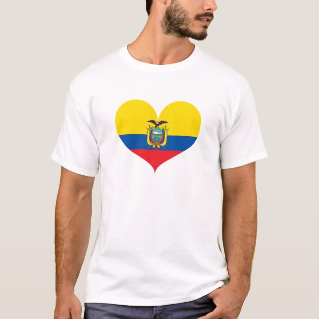 Camiseta Amo la bandera de Ecuador (Anverso)