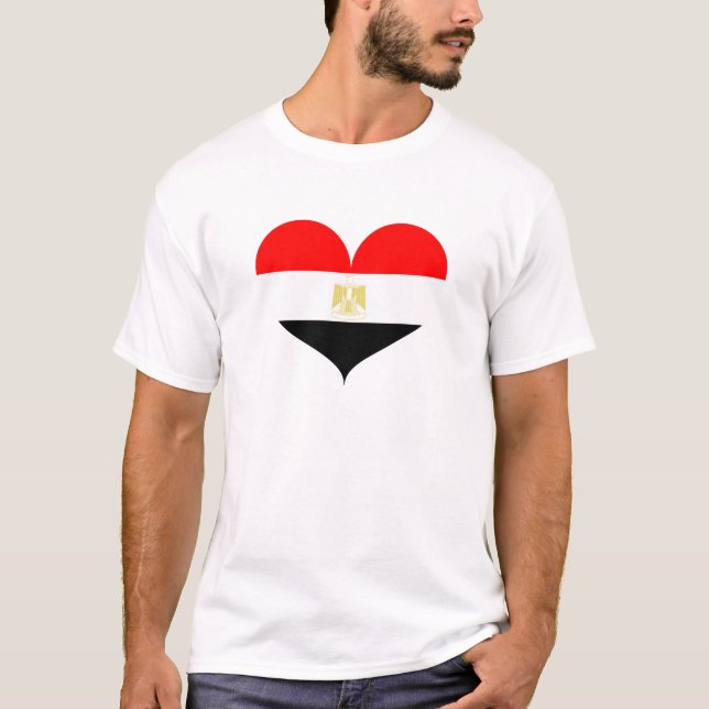 Camiseta Amo la bandera de Egipto (Anverso)