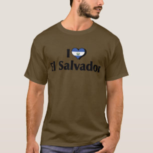 Camiseta Amo la bandera de El Salvador