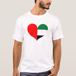 Camiseta Amo la bandera de Emiratos Árabes Unidos