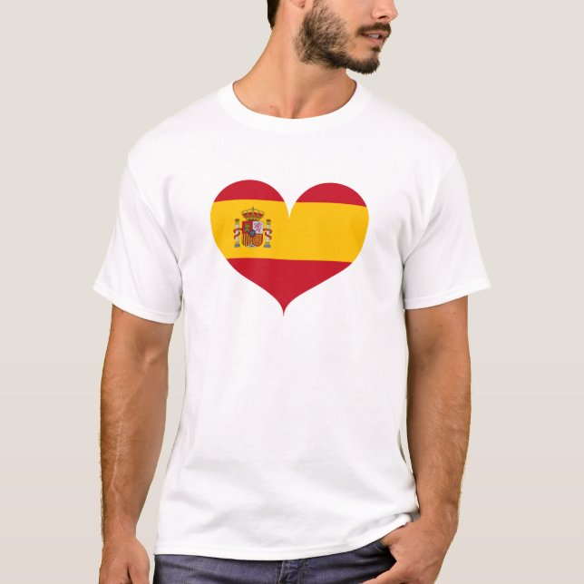 Camiseta Amo la bandera de España (Anverso)