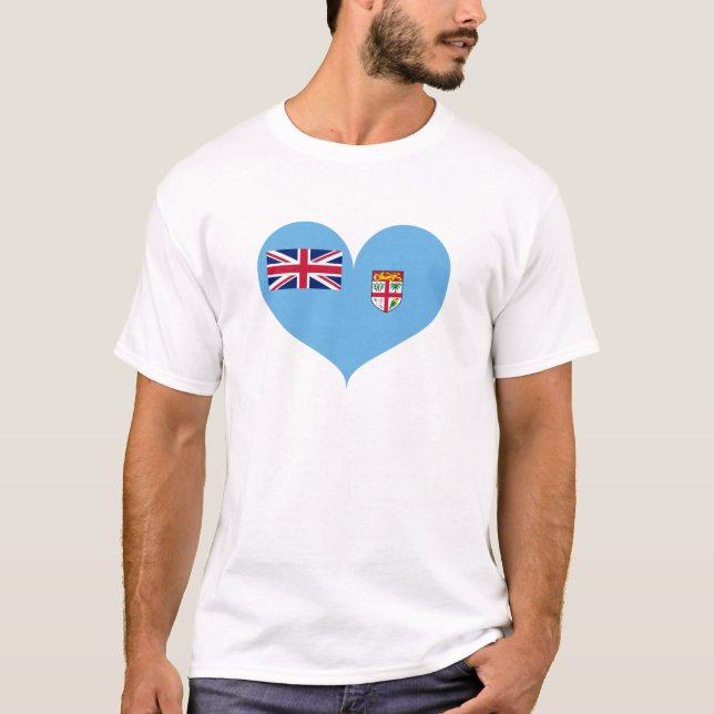 Camiseta Amo la bandera de Fiji (Anverso)