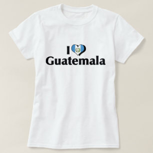 Camiseta Amo la bandera de Guatemala