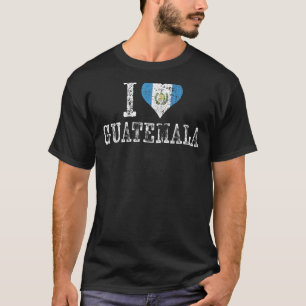 Camiseta Amo la bandera de Guatemala raíces guatemaltecas S